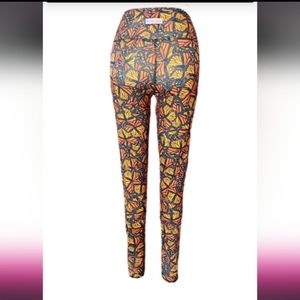 BRITTANY ALLEN Monarch Print Full Length Leggings Size XS.